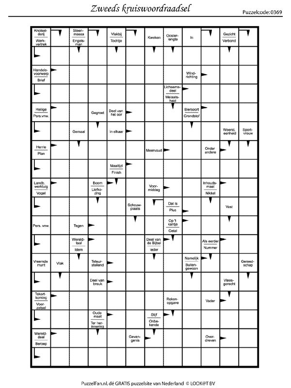 Vergelijkbaar Grijpen speelplaats Puzzelfan.nl - 0369