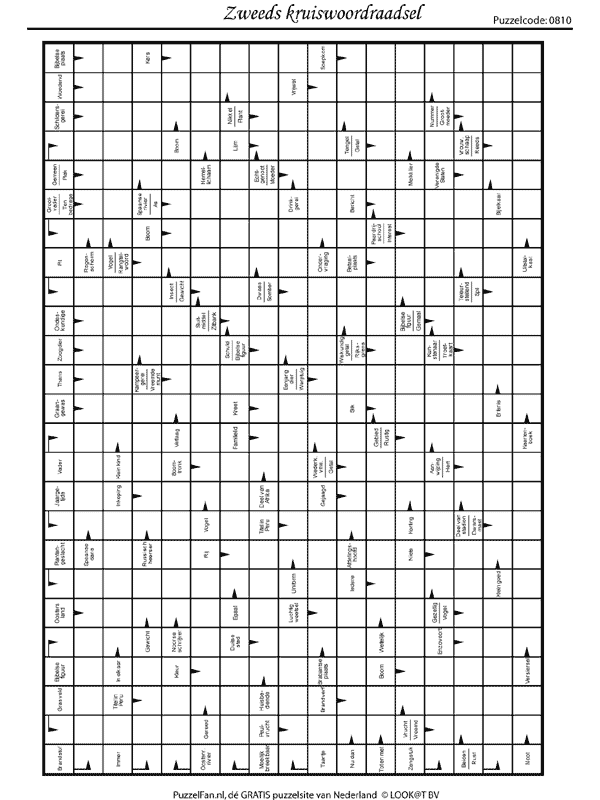 Wissen Goedaardig Zenuwinzinking Puzzelfan.nl - 0810